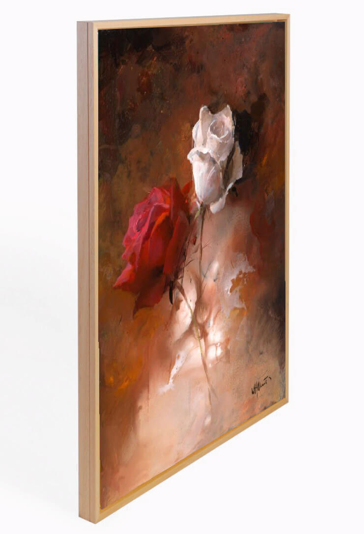 Canvas met baklijst